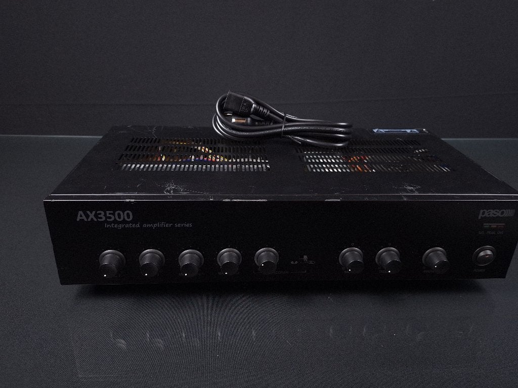 PASO AX3512 Versterker 120W, Audio, Tv en Foto, Versterkers en Receivers, Zo goed als nieuw, Overige systemen, 120 watt of meer