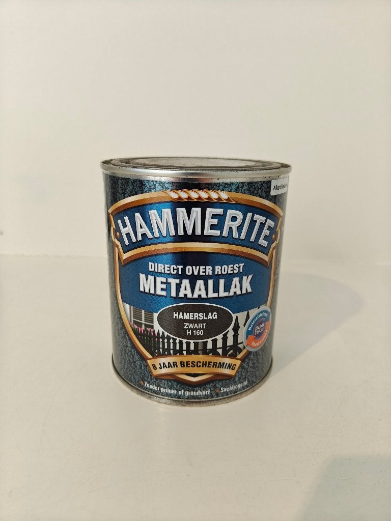 Hammerite Direct over Roest Metaallak Zwart Hamerslag 750ml, Zwart, Nieuw, Ophalen of Verzenden, Lak
