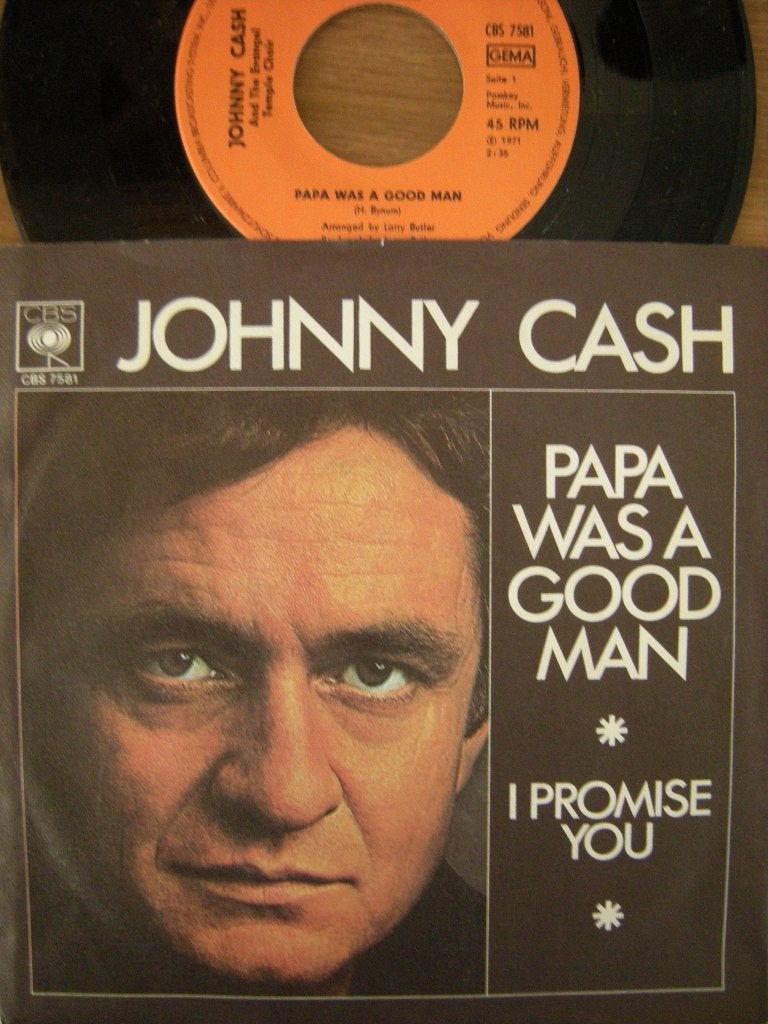 Johnny Cash (Papa Was A Good Man), 7 inch, Ophalen of Verzenden, Zo goed als nieuw, Country en Western