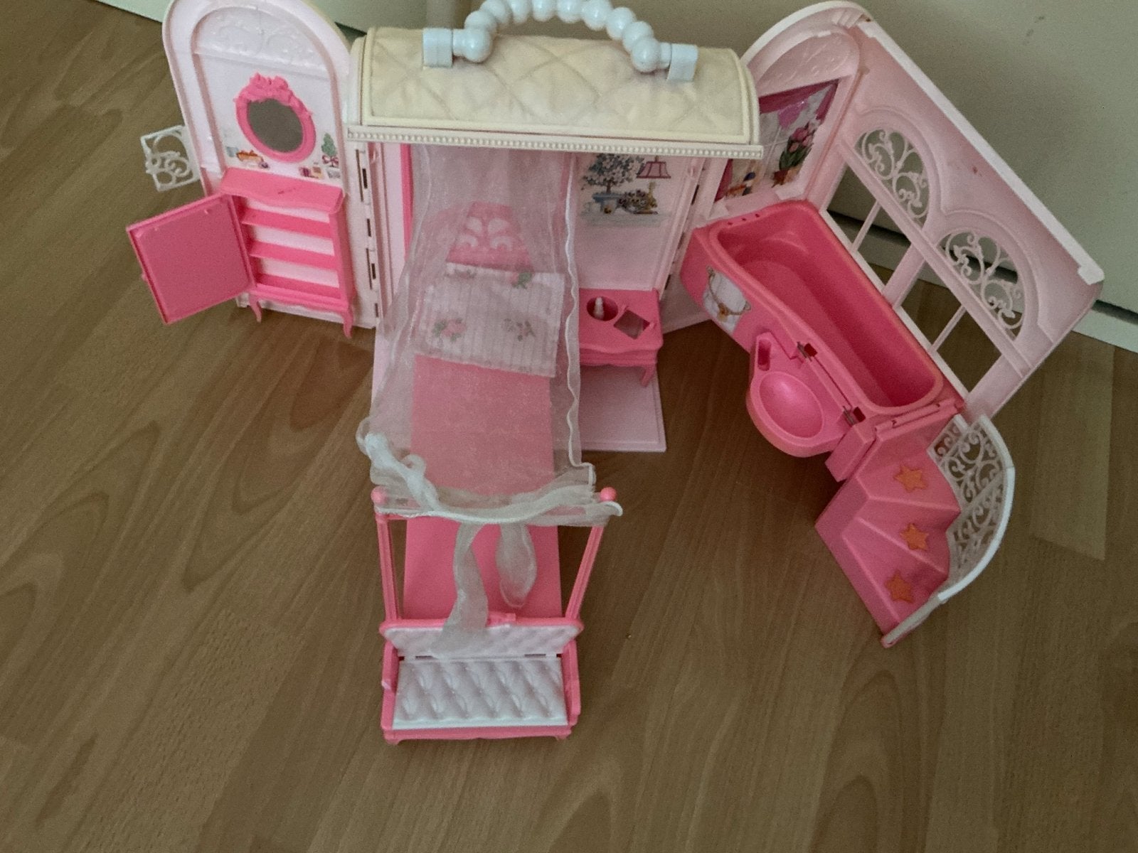 Vintage Barbie Bed & Bad Speelset 1998, Verzamelen, Ophalen of Verzenden, Gebruikt