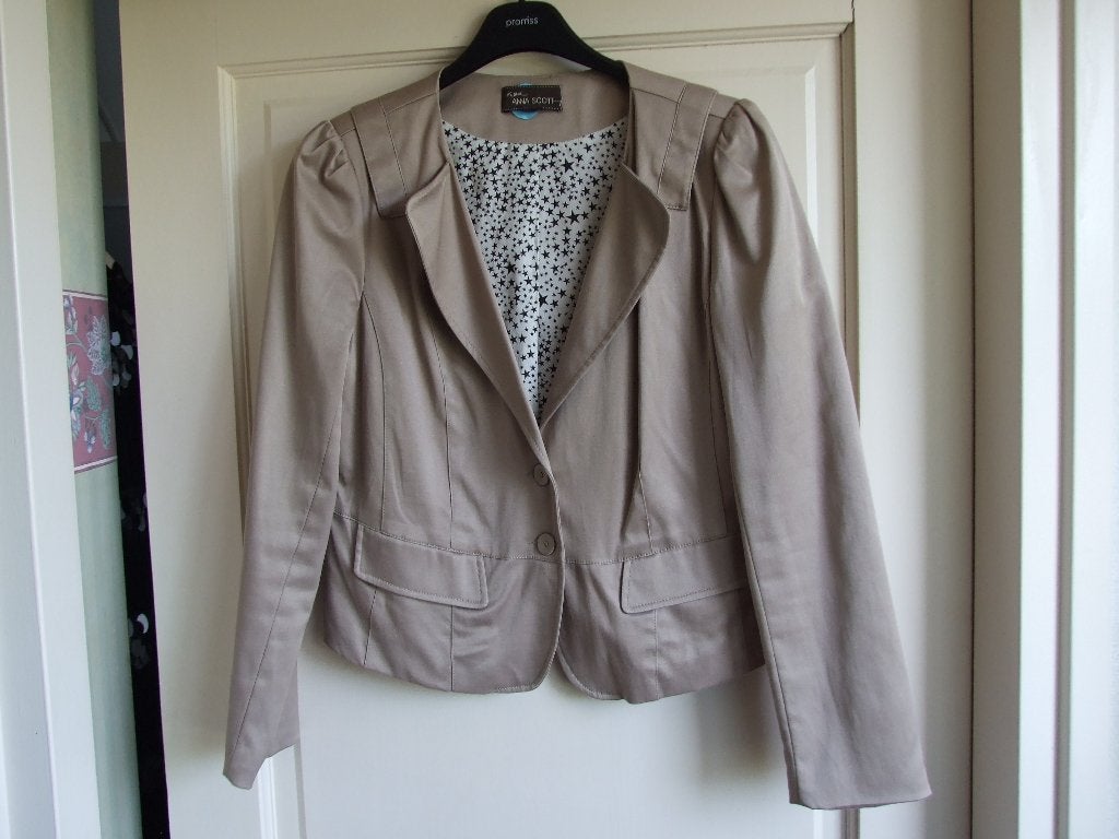 Anna Scott nieuw beige colbert maat 40, Maat 38/40 (M), Beige, Anna Scott, Nieuw