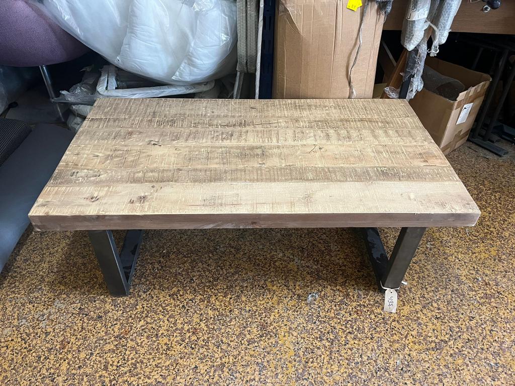 Salontafel mango hout, Ophalen, 50 tot 100 cm, Zo goed als nieuw, Minder dan 50 cm