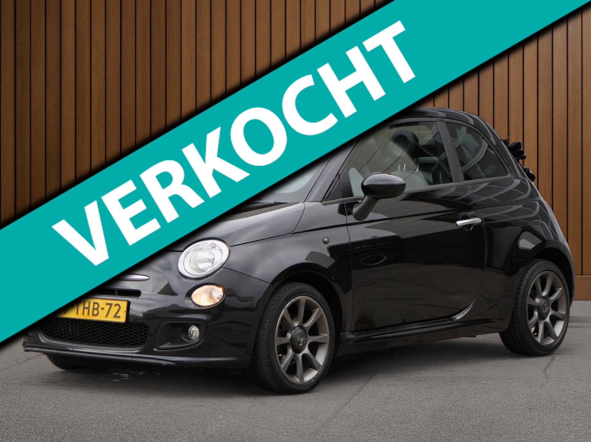 Fiat 500 C 0.9 TwinAir 500S Cabrio | Half leer/stof | Airco, 86 pk, Gebruikt, Cabriolet, Leder en Stof