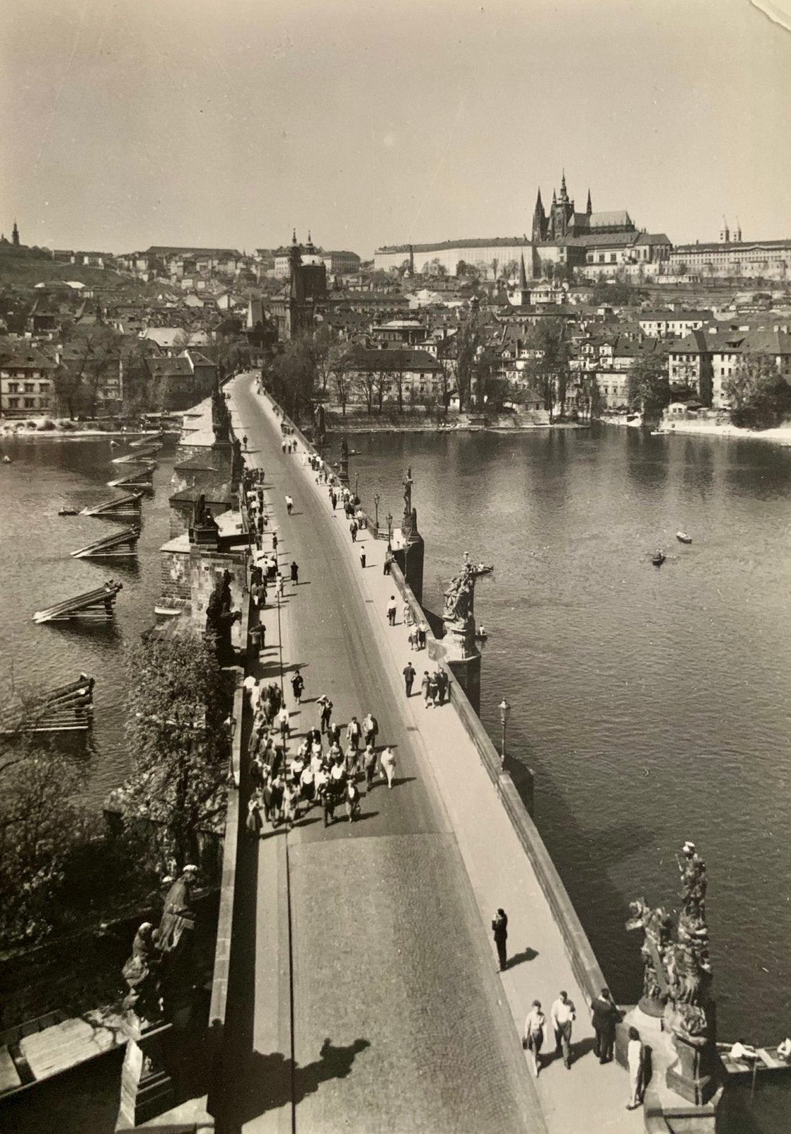 Praag 1966 Zwart-Wit uitvoering., Verzenden, 1960 tot 1980, Gelopen, Overig Europa