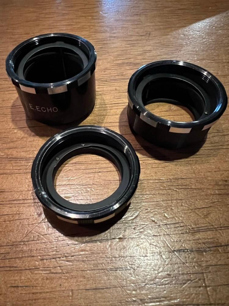 Set Automatische Tussenringen, Audio, Tv en Foto, Fotografie | Lenzen en Objectieven, Ophalen, Zo goed als nieuw, Toebehoren