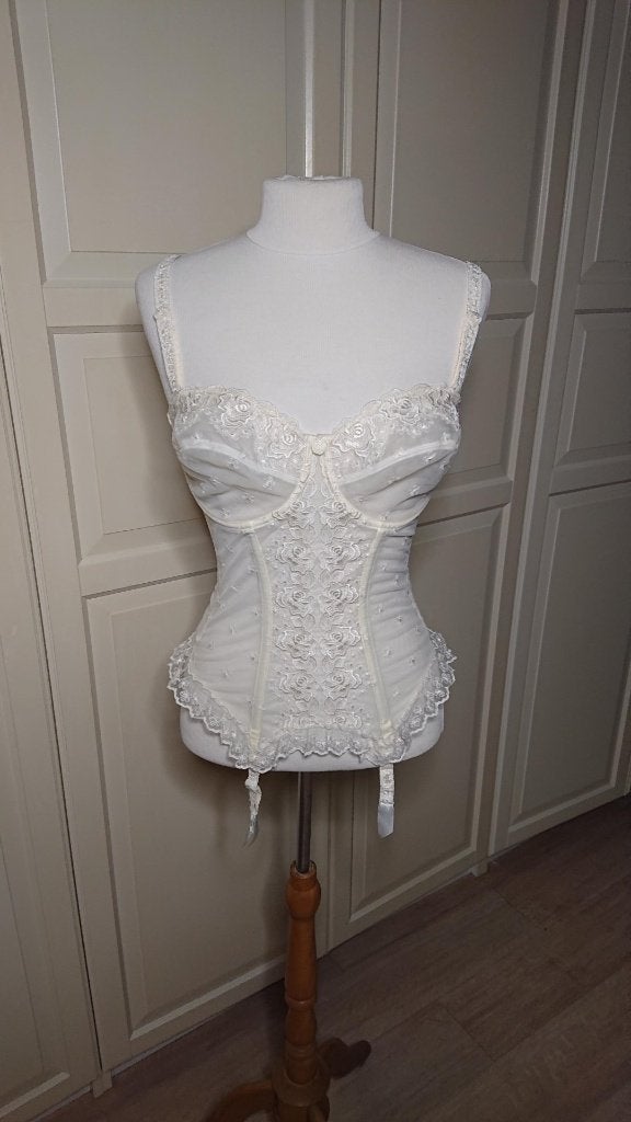 Bruidslingery korset oa Decapo Gossard 70E 36A 75A, Wit, Dacapo, Ophalen of Verzenden, Zo goed als nieuw
