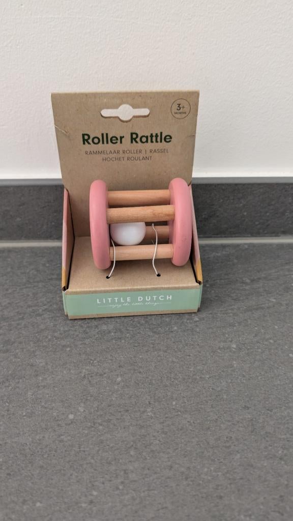Nieuw! Little Dutch roller rammelaar, roze, Ophalen of Verzenden, Nieuw, Rammelaar