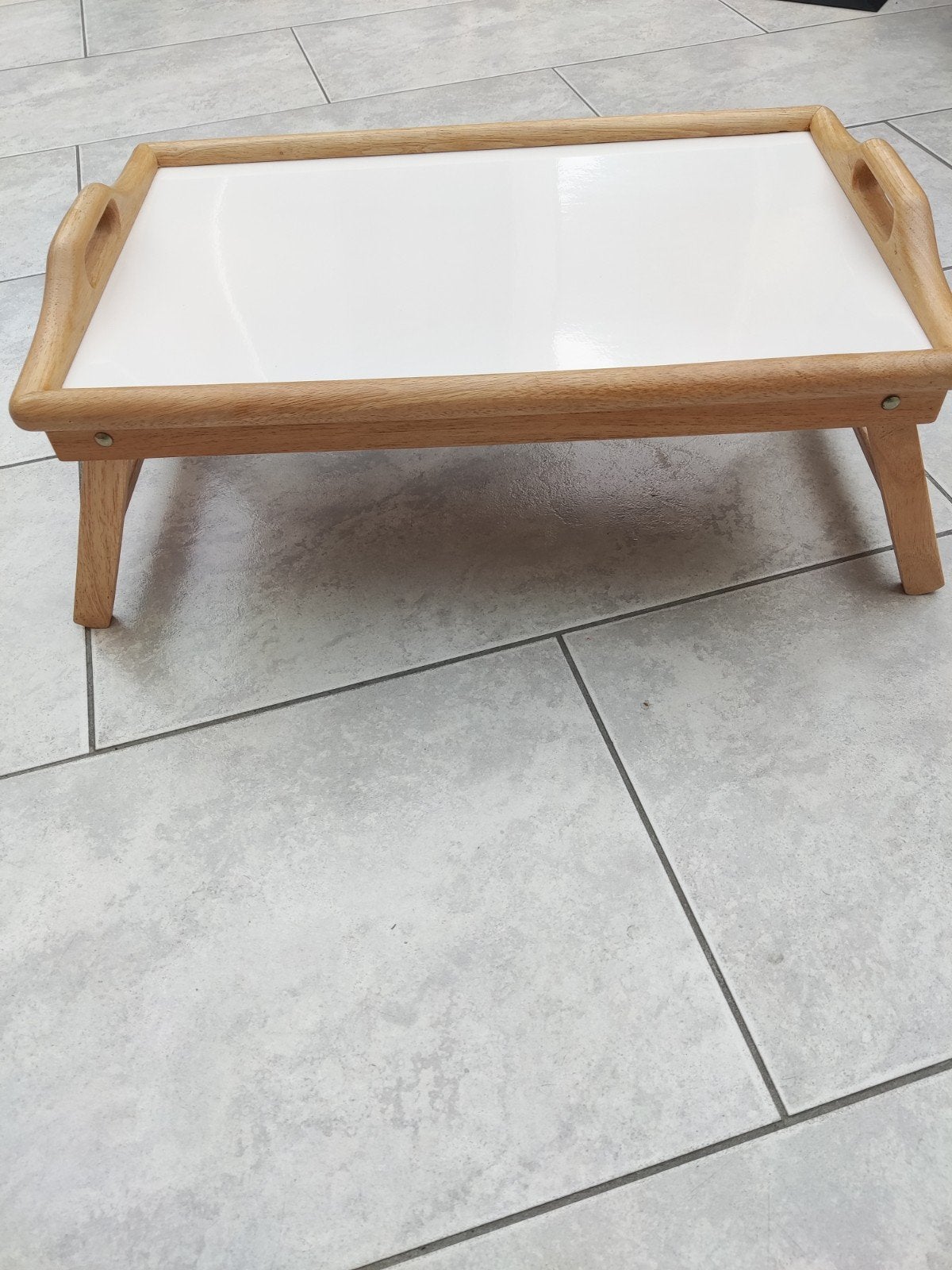 houten dienblad, Ophalen of Verzenden, Zo goed als nieuw, Rechthoekig, Hout