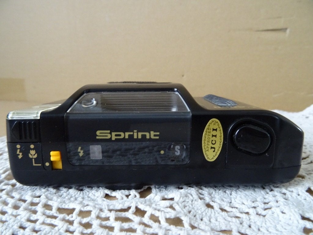 Curiosa vintage Canon camera fotocamera Canon Sprint 1985, Audio, Tv en Foto, Fotocamera's Analoog, Gebruikt, Canon, Compact, Onbekend