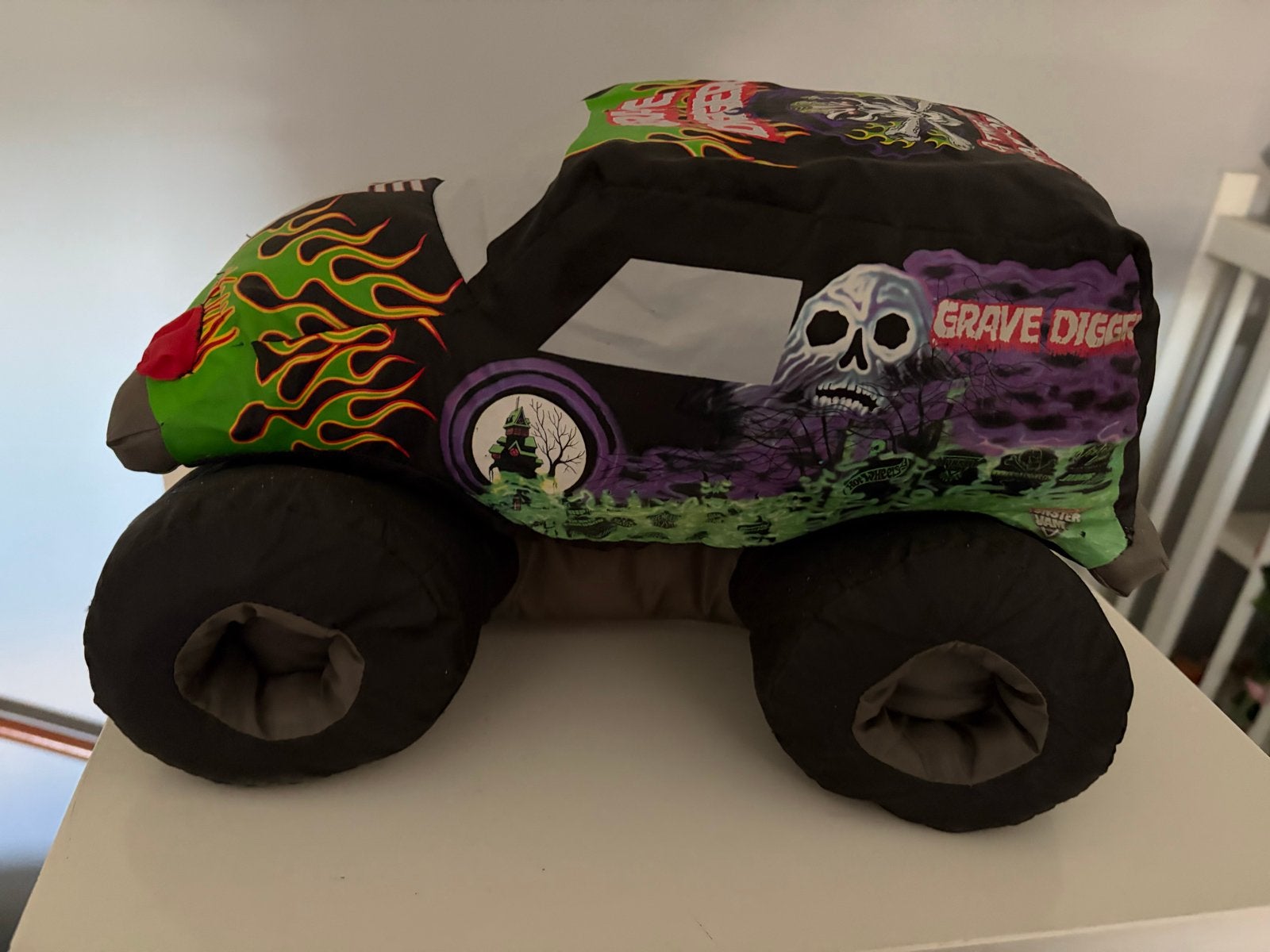 Monster Jam Grave Digger knuffel truck, Ophalen of Verzenden, Zo goed als nieuw