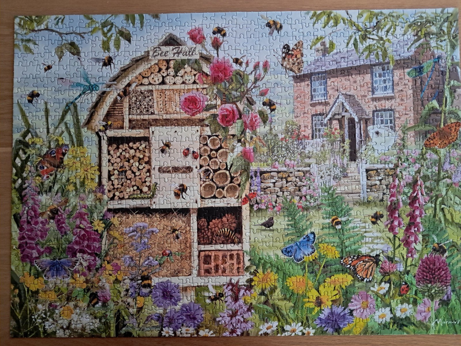 Gibsons puzzel Bee Hall 1000 stukjes, Ophalen of Verzenden, Zo goed als nieuw