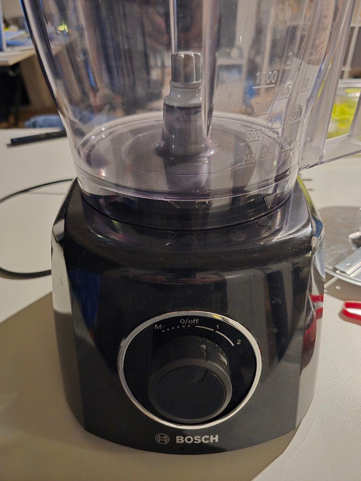 Bosch Keukenmachine / Hakmolen, Witgoed en Apparatuur, 1 tot 2 liter, Ophalen of Verzenden, Zo goed als nieuw, 2 snelheden