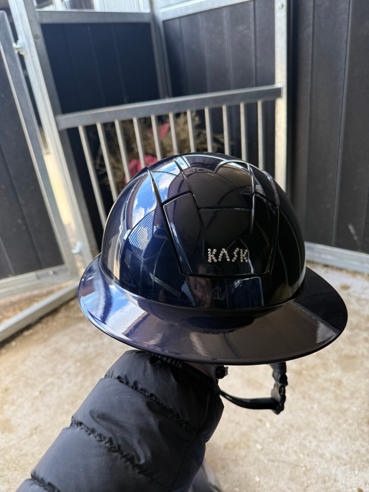 Kask cap, Dieren en Toebehoren, Paarden en Pony's | Overige Paardenspullen, Zo goed als nieuw, Dressuur, Verzenden