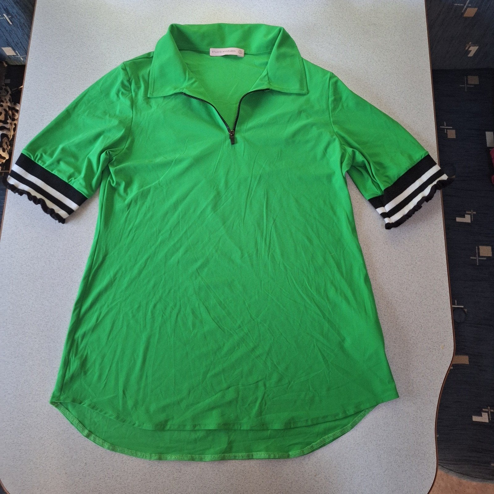 Studio Anneloes, groen shirt, korte mouw, mt M, nieuw, Maat 38/40 (M), Studio Anneloes, Nieuw, Ophalen of Verzenden