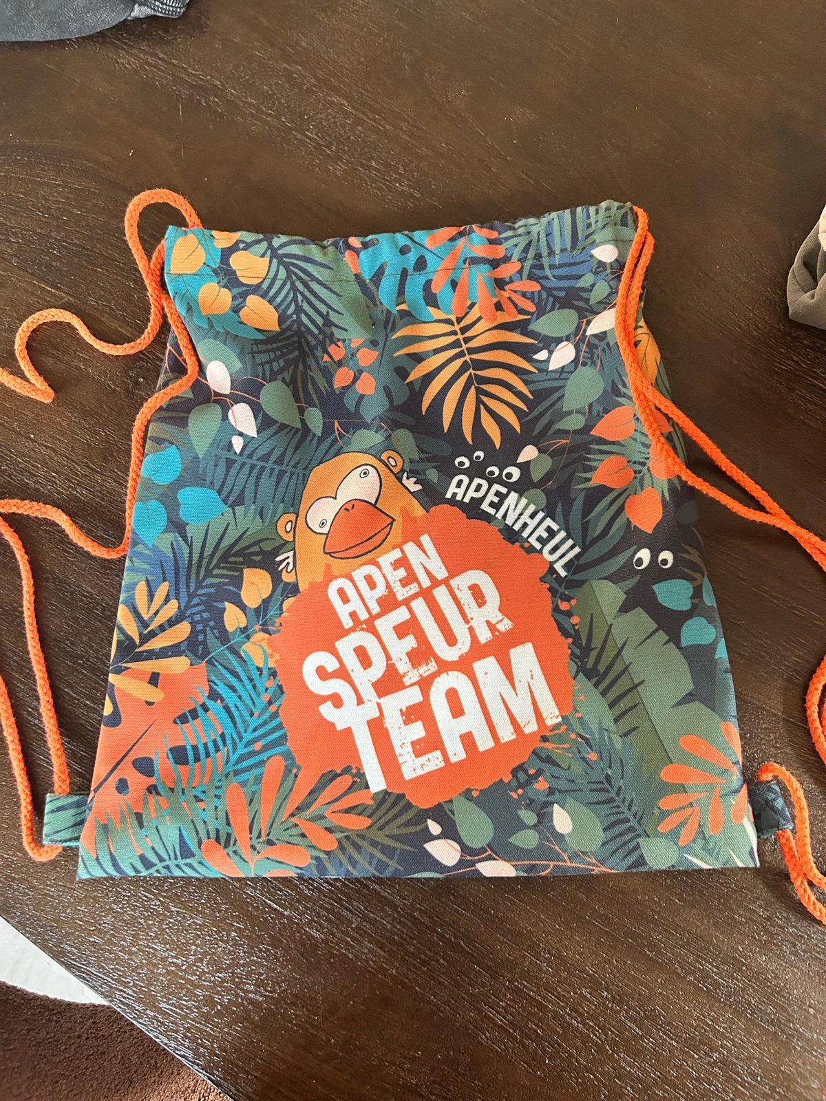 Apenheul Apen Speur Team Gymtas/Rugzak, Ophalen of Verzenden, Gebruikt