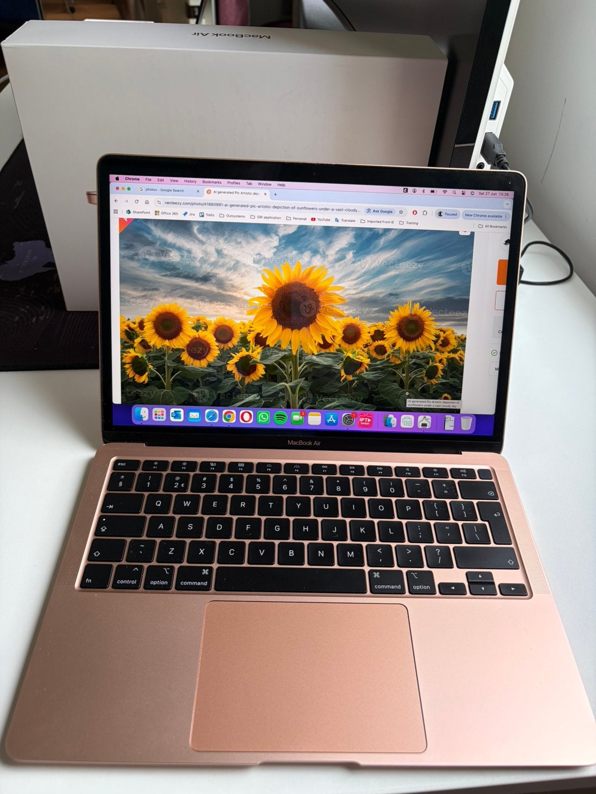 Apple MacBook Air 2020 i3 1,1GHz, 8GB, 256GB SSD Rose, Computers en Software, Ophalen, 13 inch, Minder dan 2 Ghz, Zo goed als nieuw