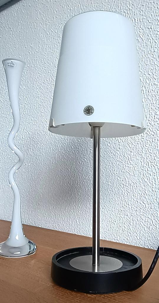 Ikea Basisk -post moderne tafellamp -ontwerp Wiebe Braasch, Huis en Inrichting, Glas, Gebruikt, Ophalen of Verzenden, Vintage  design  Ikea -model Basisk - Ontw- Wiebe Braasch