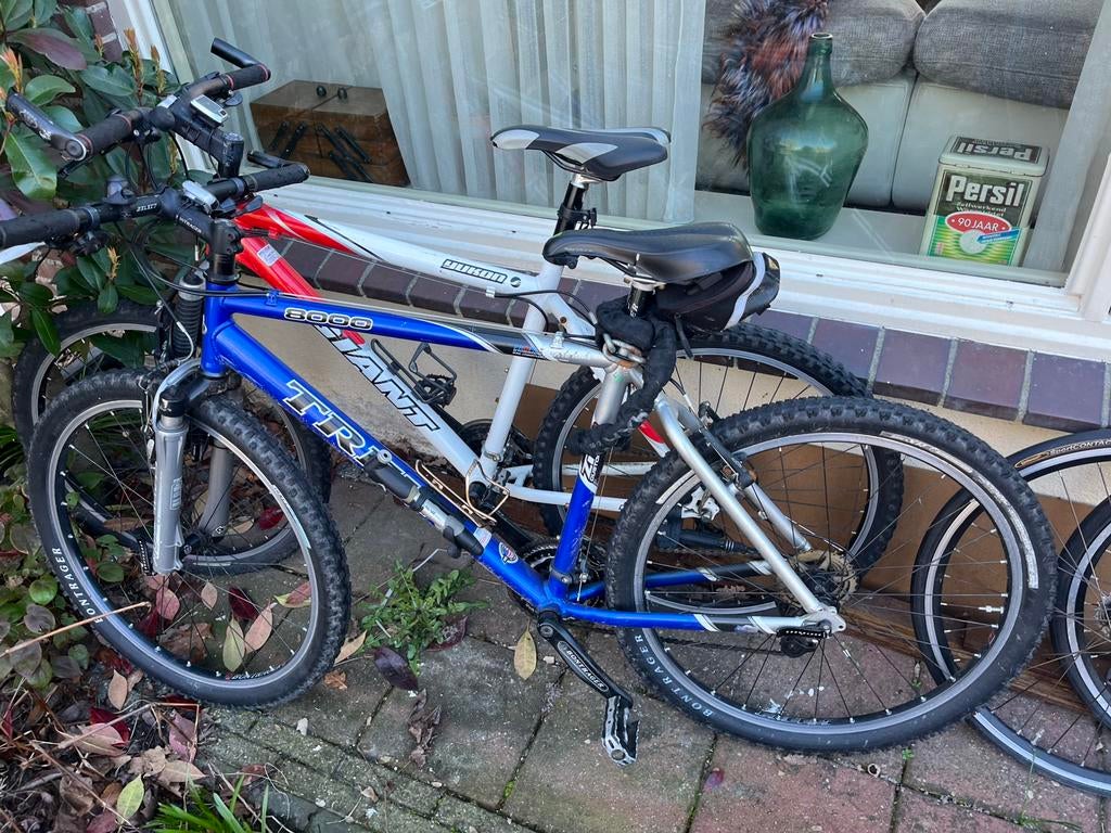 Mountainbikes Trek en Giant, Fietsen en Brommers, Fietsen | Mountainbikes en ATB, Ophalen, Gebruikt, Trek