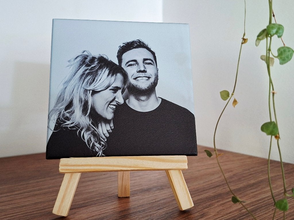 Suzan & Freek tegeltje - cadeau, Meerkleurig, Nieuw, Ophalen of Verzenden, 10 cm