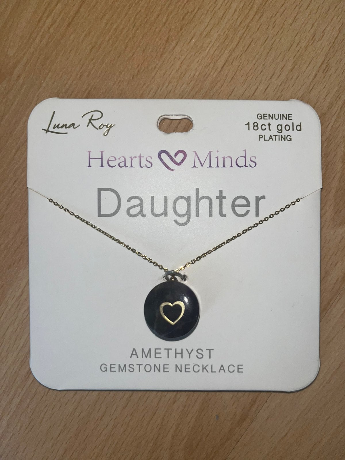 Luna Roy Hearts & Minds Daughter Amethyst Edelsteen Ketting, Sieraden, Tassen en Uiterlijk, Kettingen, Nieuw, Ophalen of Verzenden