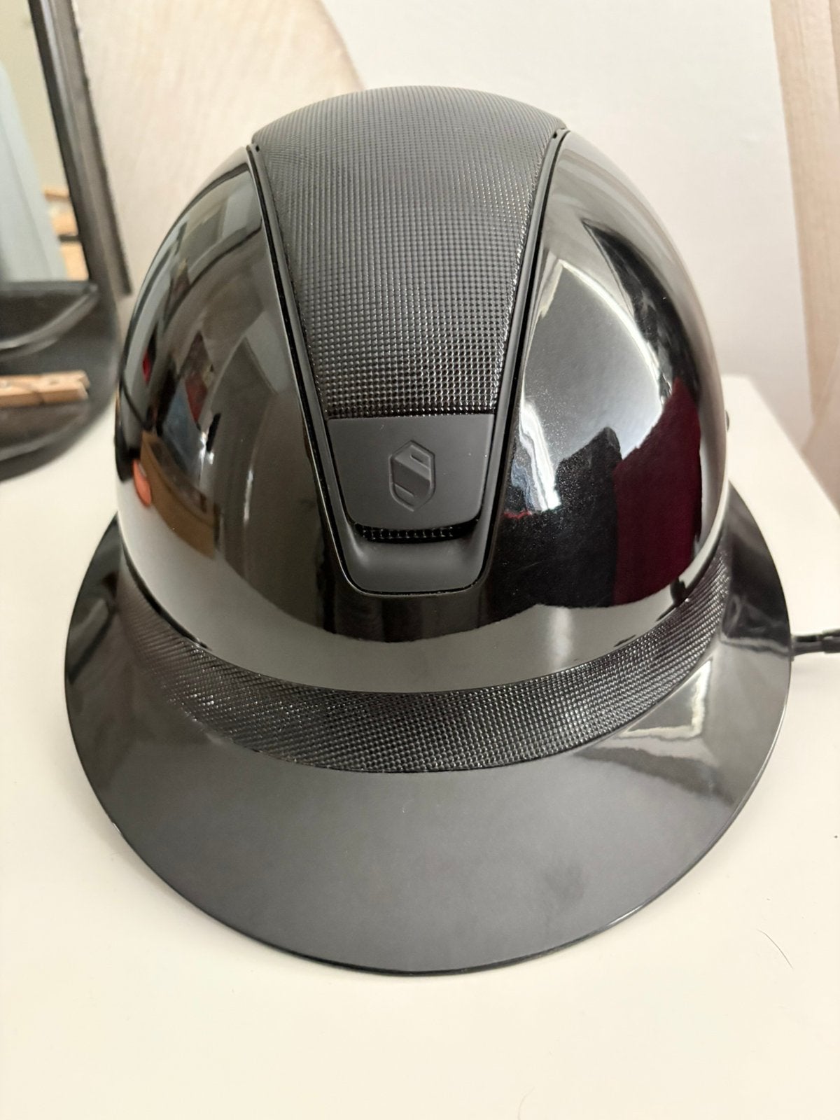 Samshield Miss Shield, glossy, shimmer top. Zgan, Dieren en Toebehoren, Dressuur, Ophalen of Verzenden, Zo goed als nieuw, Rijhelm/cap