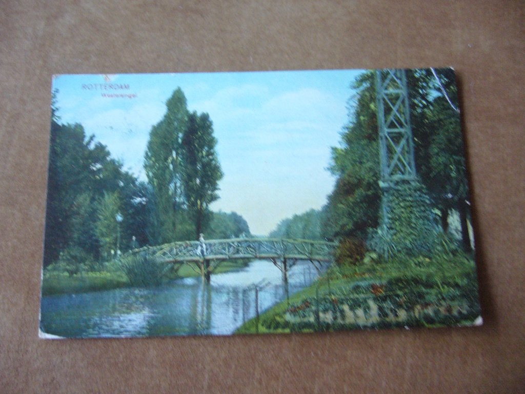 ROTTERDAM  =  WESTERSINGEL  BRIEFKAART  1907, Verzamelen, Ophalen of Verzenden, Voor 1920, Gelopen, Zuid-Holland
