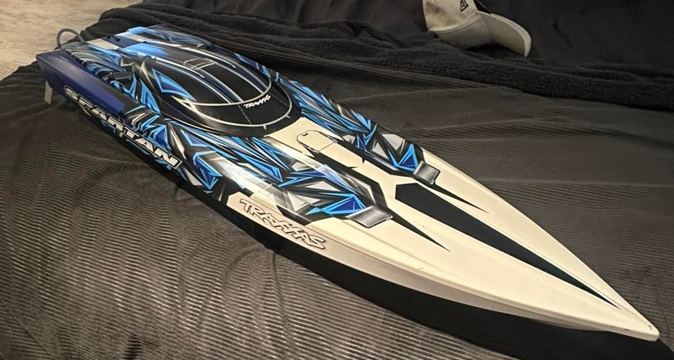 Traxxas Spartan rc boot, Hobby en Vrije tijd, Modelbouw | Boten en Schepen, Ophalen of Verzenden, Zo goed als nieuw