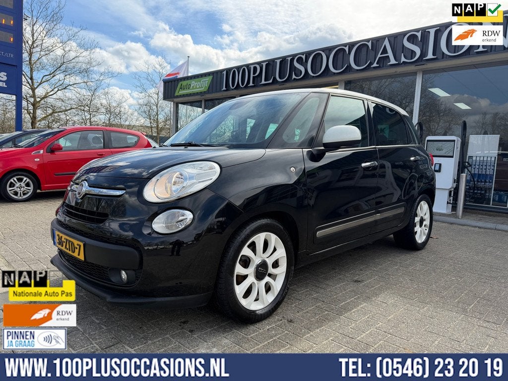 Fiat 500 L 0.9 TwinAir Easy | Praktische auto | Airco | Crui, Auto's, Fiat, Gebruikt, Euro 6, Zwart, Origineel Nederlands