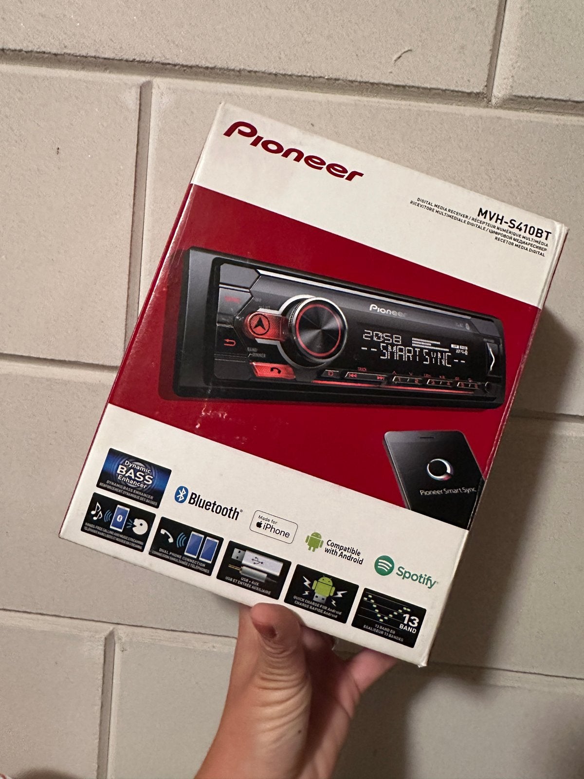Pioneer MVH-S410BT Autoradio met Bluetooth, Ophalen of Verzenden, Zo goed als nieuw