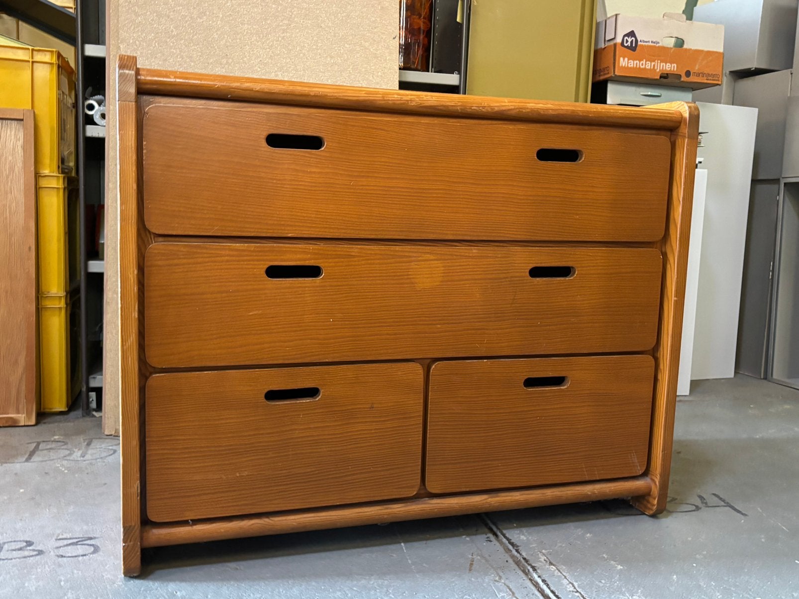 Vintage ladekast, Huis en Inrichting, Ophalen, Gebruikt, 50 tot 100 cm, 3 of 4 laden