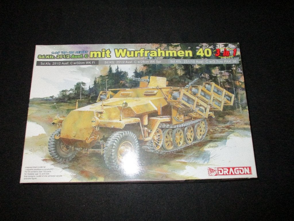 D-227,DRAGON 1-35,NO,6284,Sd.Kfz. 251/2 Ausf. C mit Wurfrahm, Overige merken, 1:32 tot 1:50, Overige typen, Nieuw