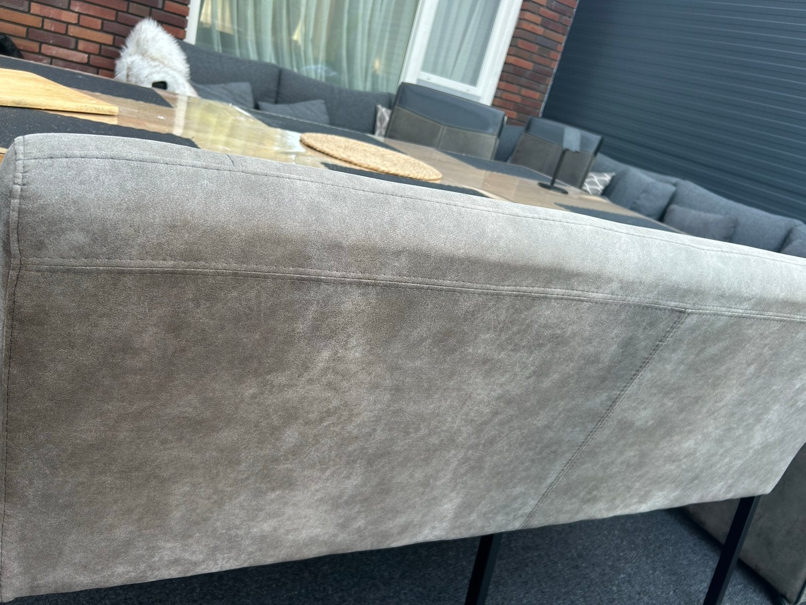 Moderne eetbank - Zo goed als nieuw, Ophalen, Minder dan 75 cm, 150 tot 200 cm, Zo goed als nieuw