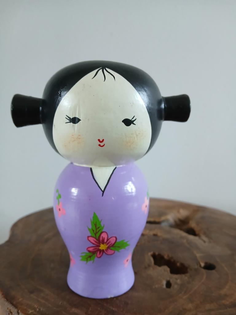 Houten Japans poppetje., Ophalen of Verzenden
