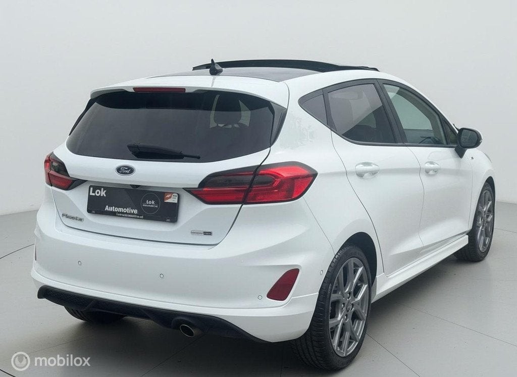 Ford Fiesta 1.0 EcoBoost Hybrid ST-Line PANO|LED|CAMERA|AUT|, Auto's, Automatische klimaatregeling, Gebruikt, Wit, Bedrijf
