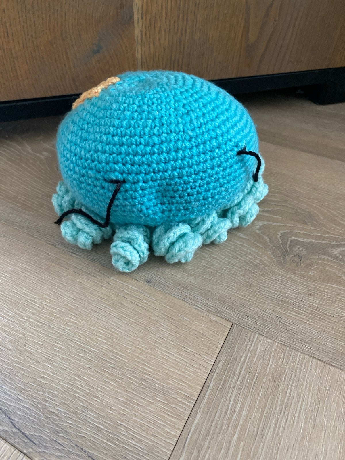 Gehaakte Kwal Knuffel - Handgemaakt en Uniek, Gebruikt, Overige merken, Overige typen, Blauw