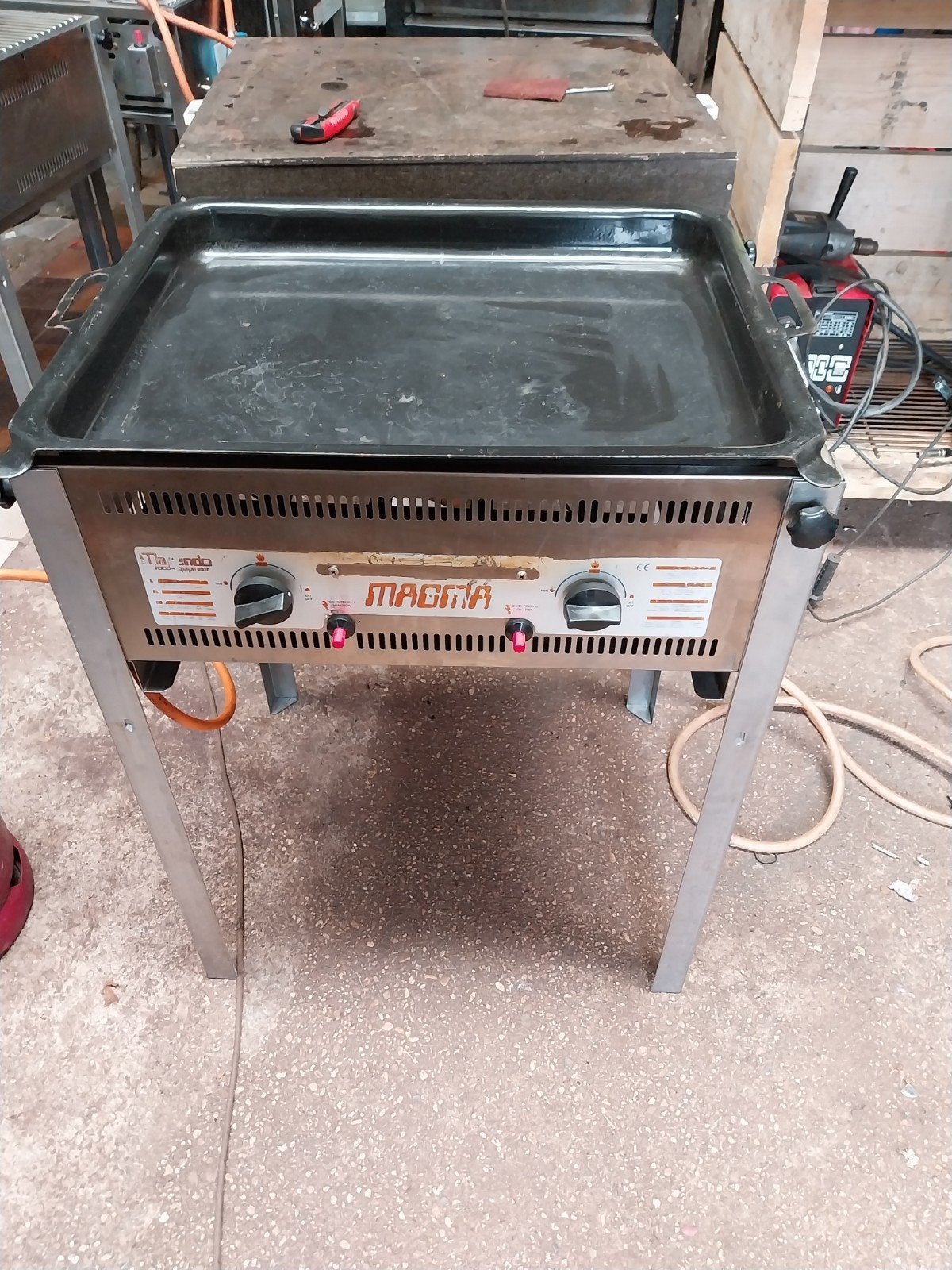 Magma Gas Bakplaat - Professionele Kookervaring, Ophalen, Gebruikt, Minder dan 85 cm, 60 cm of meer