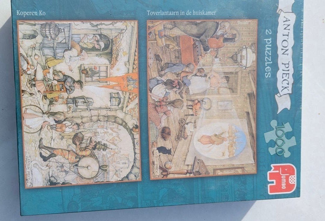 Anton Pieck 2 Puzzels 1000 stukjes - Jumbo, Ophalen of Verzenden, 500 t/m 1500 stukjes, Zo goed als nieuw, Legpuzzel