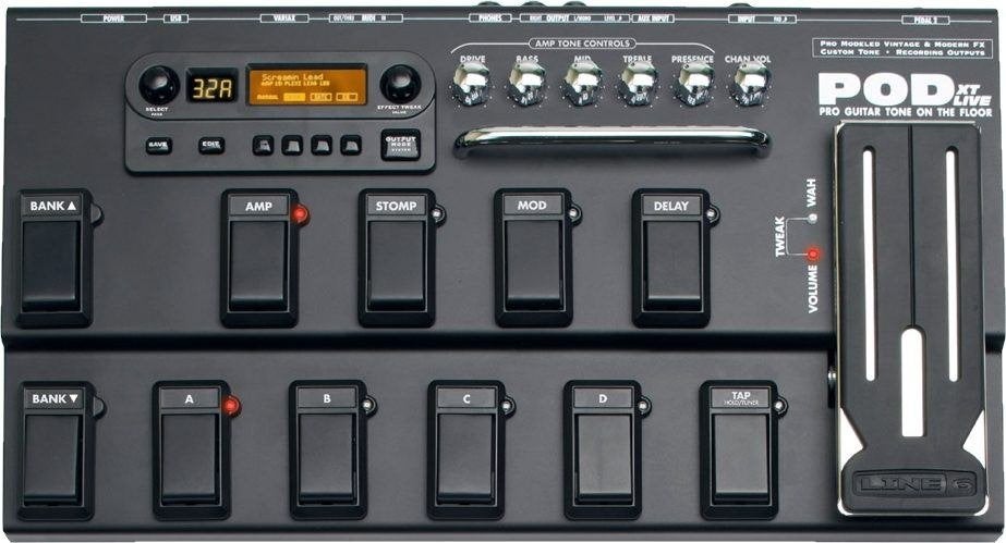 LINE 6 POD XT-live multi-effect gitaarprocessor, Ophalen of Verzenden, Gebruikt, Multi-effect
