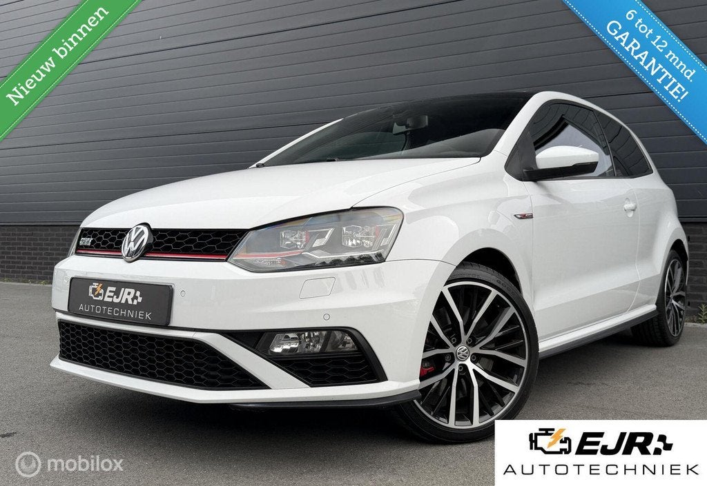 Volkswagen Polo 1.8 TSI GTI PANO*CLIMA*STOELVERW*PDC*FULLED!, Voorwielaandrijving, Huisgarantie, Met garantie (alle), Wit