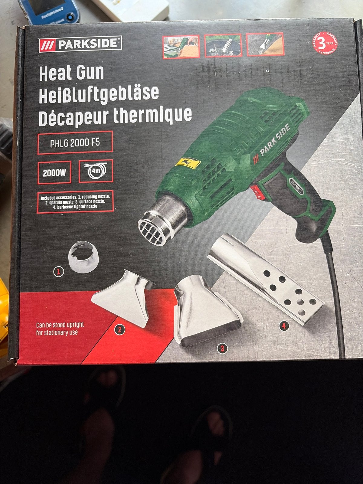 Parkside Verfbrander / Heteluchtpistool -, Ophalen, Nieuw, Overige typen, Parkside