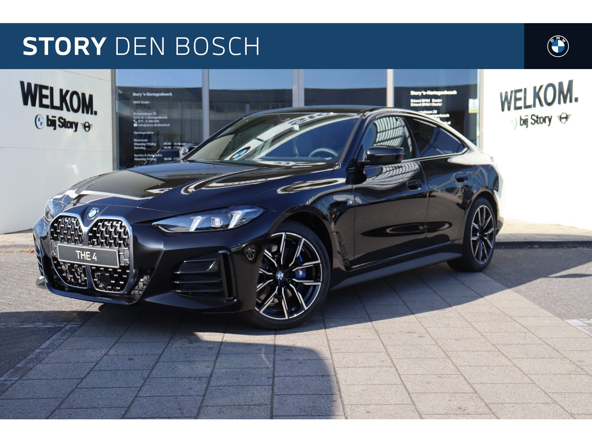 BMW 4 Serie Gran Coupé 420i M Sport Automaat / Achteruitrij, Automaat, Zwart, Zwart, Leder