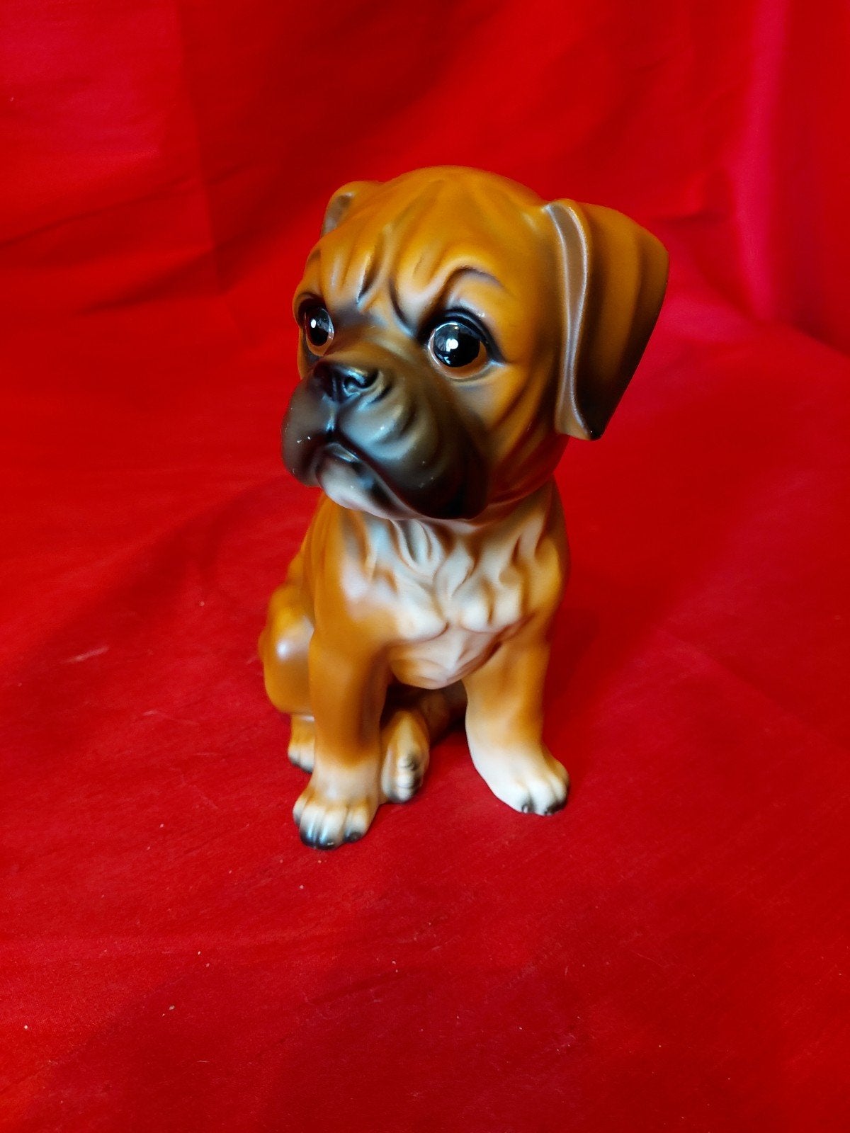 vintage porseleine boxer-puppy 18 cm, Ophalen of Verzenden, Dier