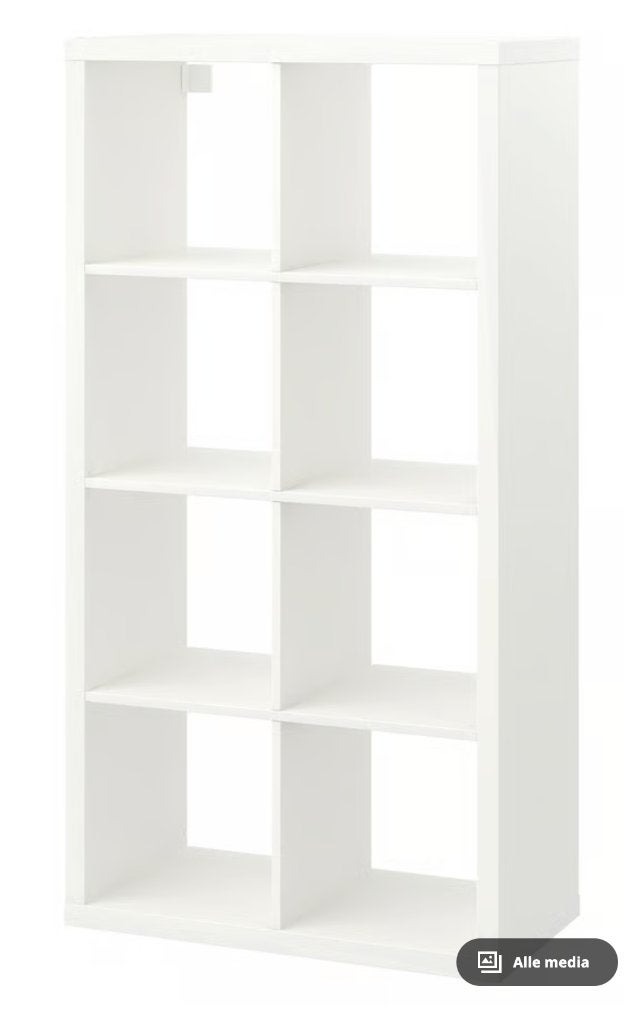 Kallax - 4x2 vakken - gebruikt - netjes - gratis afhalen, Ophalen, 50 tot 100 cm, Zo goed als nieuw, Minder dan 100 cm