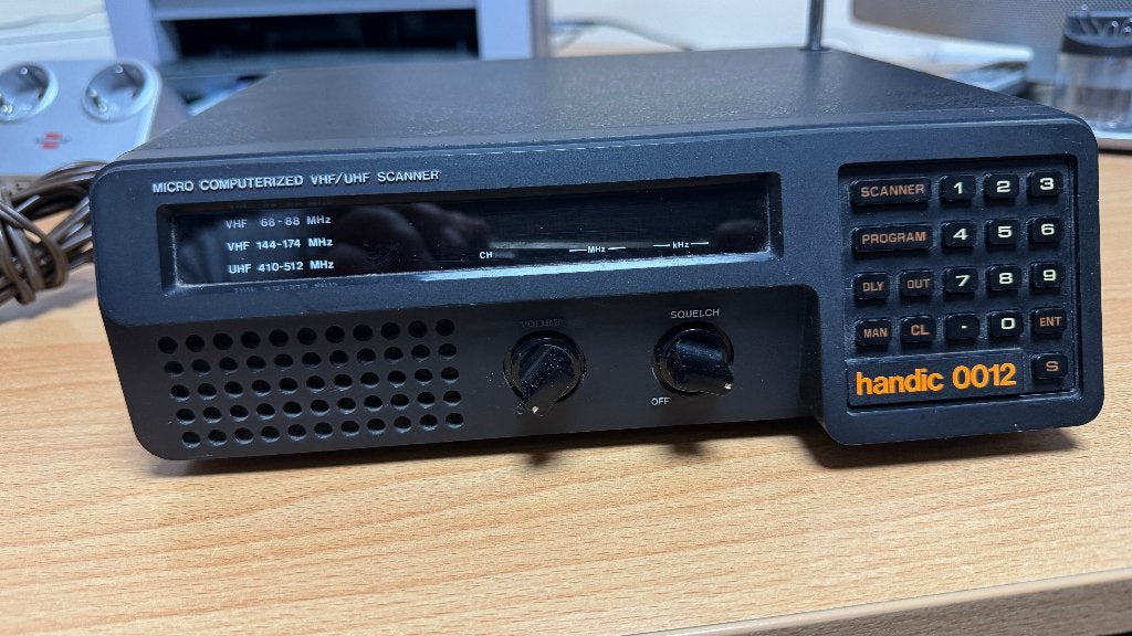 Handic 0012 vintage VHF/UHF scanner/ontvanger, Ophalen of Verzenden, Gebruikt, Minder dan 30 kanalen