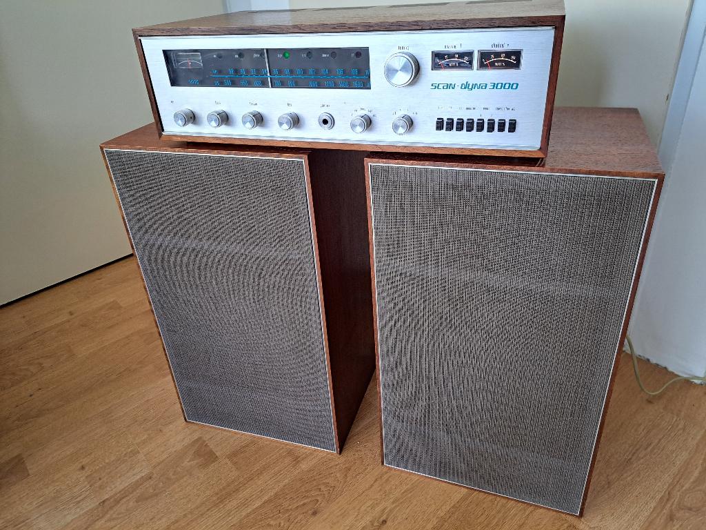 Vintage Scan-Dyna 3000 Receiver & Acoustaical A-25X speakers, Ophalen, Gebruikt, Tuner of Radio, Overige merken