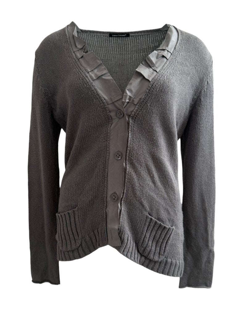 Luisa Cerano vest M, Kleding | Dames, Truien en Vesten, Maat 38/40 (M), Ophalen of Verzenden, Zo goed als nieuw, Grijs