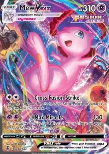 2021 Pokémon Mew VMAX FST #269 PSA 9, Ophalen of Verzenden, Zo goed als nieuw