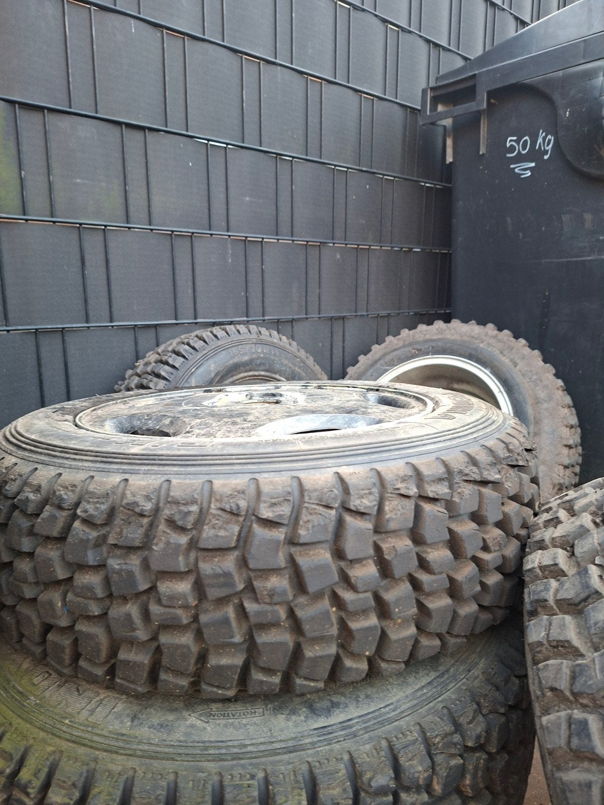 Set Fedima Crossbanden 175/65R15 met velgen, Ophalen, Gebruikt