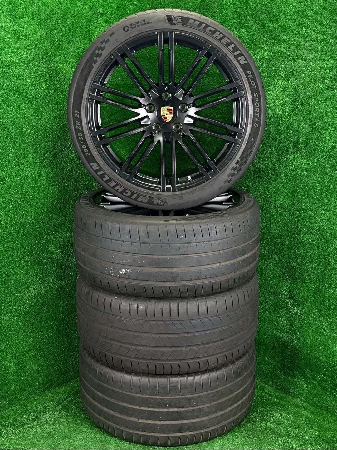Orig. 21 inch Porsche Cayenne Turbo velgen banden Cayenne E2, Gebruikt, 295 mm, -, -