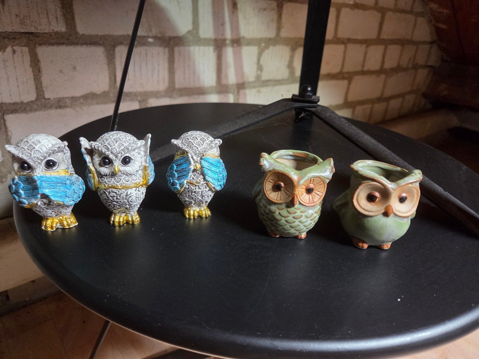 Leuke uilen beeldjes en potjes, Ophalen, Gebruikt, Meerkleurig, Overige stijlen
